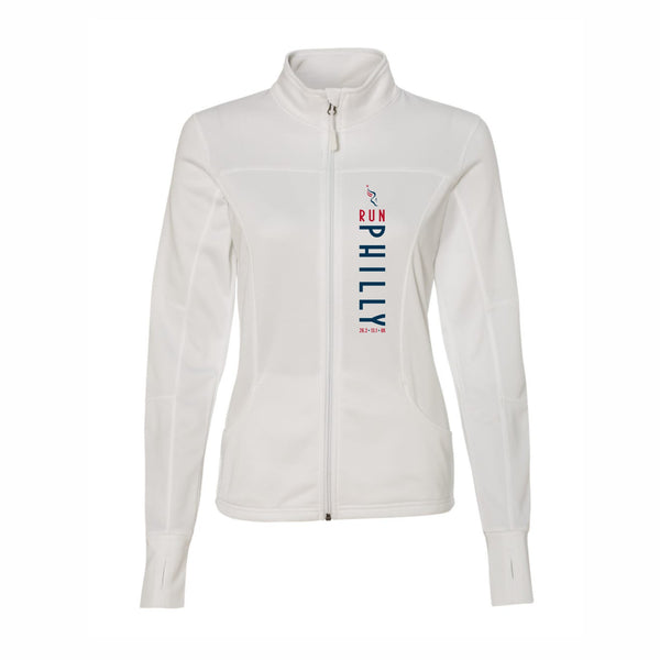Fitted Zip Tech Fleece Jacket -White- PMW LCP – Philadelphia