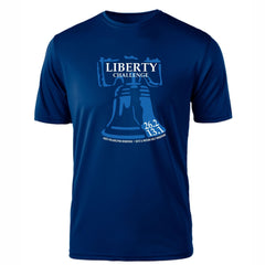 Philadelphia Marathon 2024 "Liberty Challenge" Special - 26.2 & 13.1 - SS Tech Tee - Navy