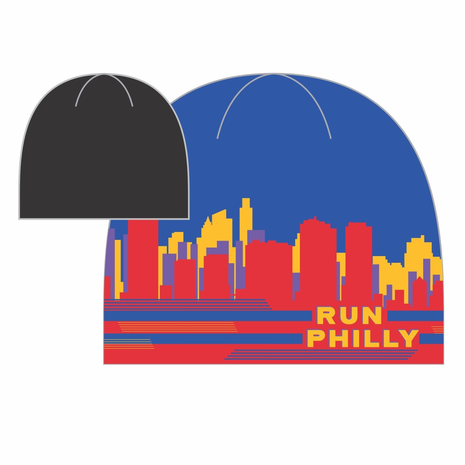 Beanie - Fleece Sublimated - Blue/Red/Yellow - Skyline AACR Logo