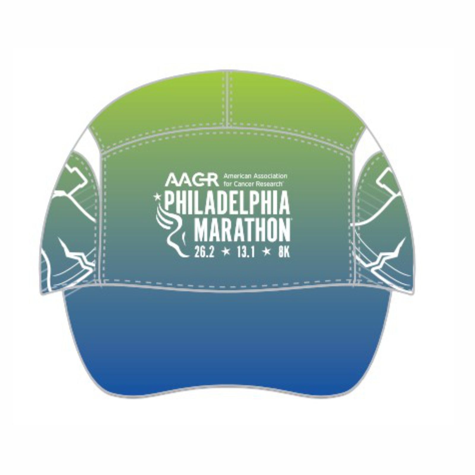 Cap - Tech Gusset - Green - AACR Logo/ Side Bell