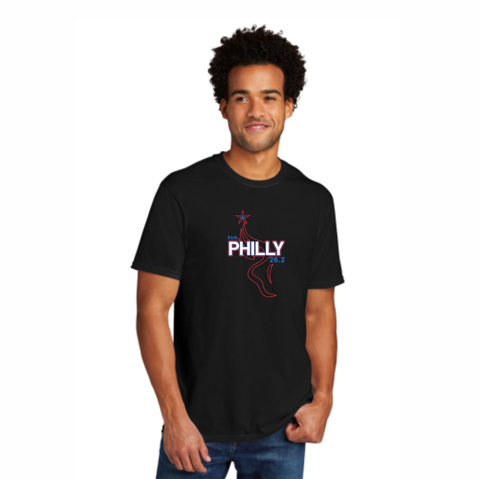 Men's Triblend Tee -Black- AACR 2022 26.2 Course