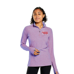 Sueded Eco 1/4 Zip -Lavender- AACR Embroidery