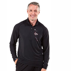 Sueded Eco 1/4 Zip -Black- AACR LCP