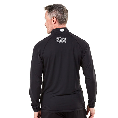 Sueded Eco 1/4 Zip -Black- AACR LCP