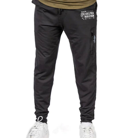 Adult Stretch Joggers -Black- AACR Logo