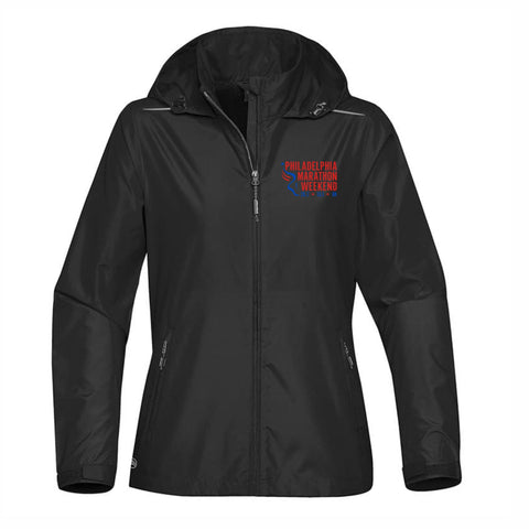 Fitted DWR Hooded Zip Shell -Black- PMW Big Back