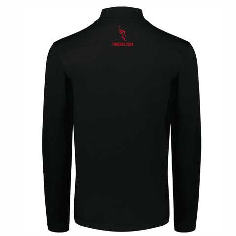 Adult Sueded Eco 1/2 Zip -Black- AACR 2024 Finisher Embr.