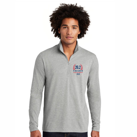 Adult Triblend 1/4 Zip -Grey Heather- AACR 2024 Finisher