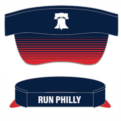 Visor -Navy/Red Elastic-Back- PMW Bell