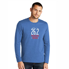 Adult LS Fashion Eco Tee -Blue Heather- 26.2 Course