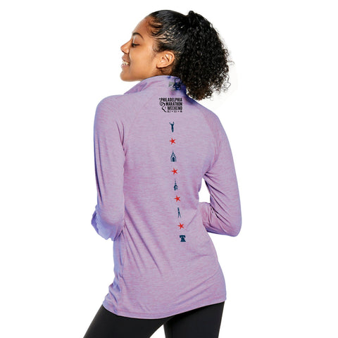 Fitted Sueded Eco 1/4 Zip -Lavender- PMW LCP