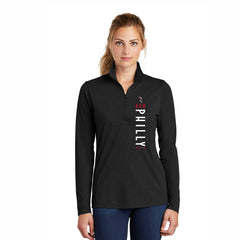 Fitted Triblend 1/4 Zip -Black Triad- PMW LCP