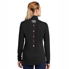 Fitted Triblend 1/4 Zip -Black Triad- PMW LCP