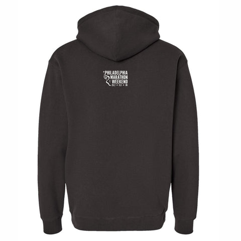 Unisex Fleece Heavy Hoody -Black- PMW Repeat