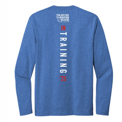 Adult LS Eco Tee -Blue Heather- PMW 2025 In Training