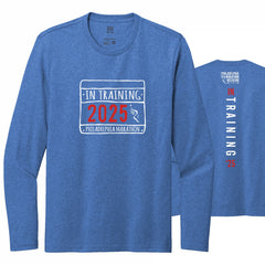 Adult LS Eco Tee -Blue Heather- PMW 2025 In Training