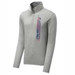 Adult Triblend 1/4 Zip -Light Grey Heather- PMW 2025 In Training