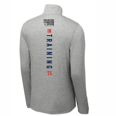 Adult Triblend 1/4 Zip -Light Grey Heather- PMW 2025 In Training