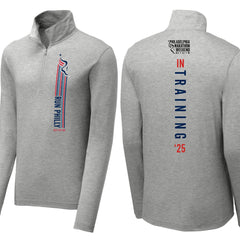 Adult Triblend 1/4 Zip -Light Grey Heather- PMW 2025 In Training