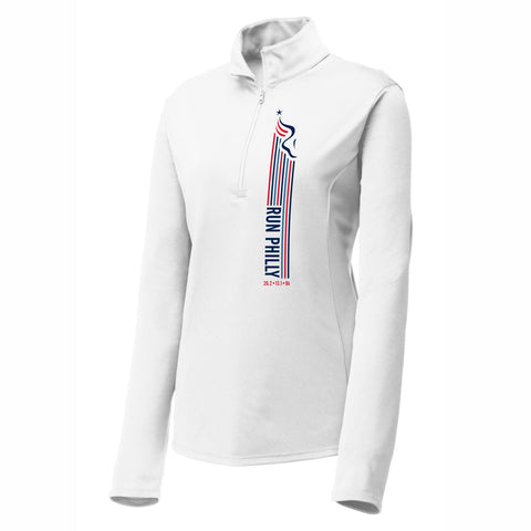 Fitted Tech 1/4 Zip -White- PMW 2025 In Training