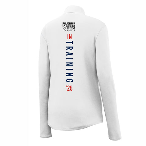 Fitted Tech 1/4 Zip -White- PMW 2025 In Training