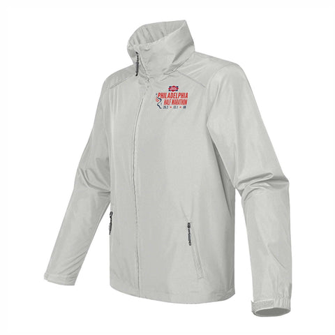 Adult Hooded Zip Shell -Silver- D&W 13.1 Embroidery