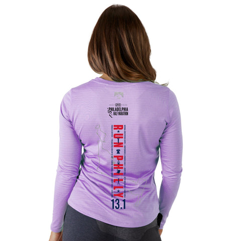 Fitted LS Tech Eco Tee -Violet Purple- 13.1 Course