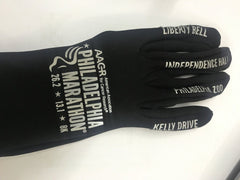 Adult Gloves -Black 'Landmarks Design' - AACR Philadelphia Marathon
