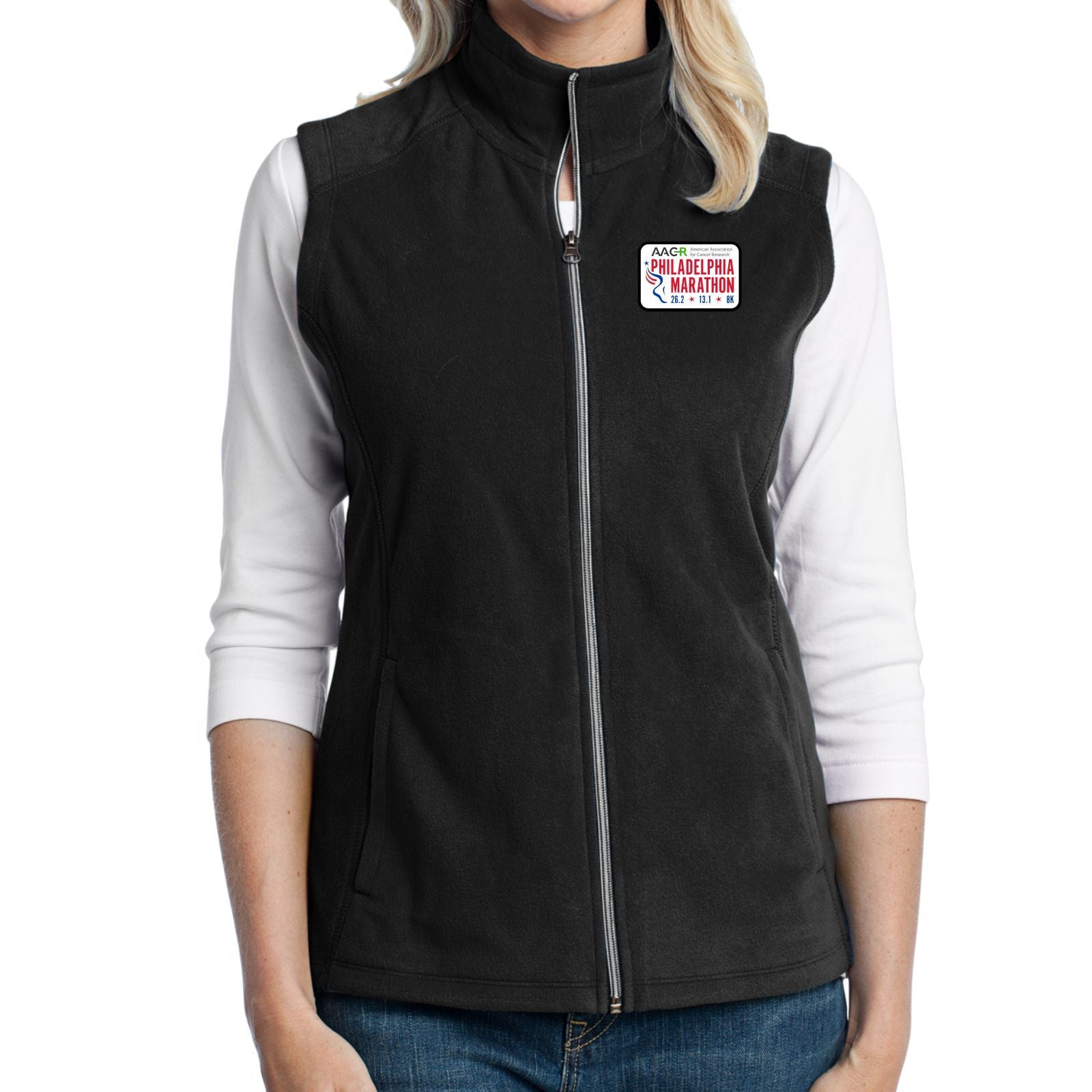 Flexure Zip Fleece Vest - Black Black / L