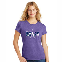Women's Triblend Tee -Purple Frost- AACR Star