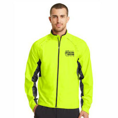 Men's Reflective Zip DWR Shell -Pace Yellow- AACR 26.2 Embroidery