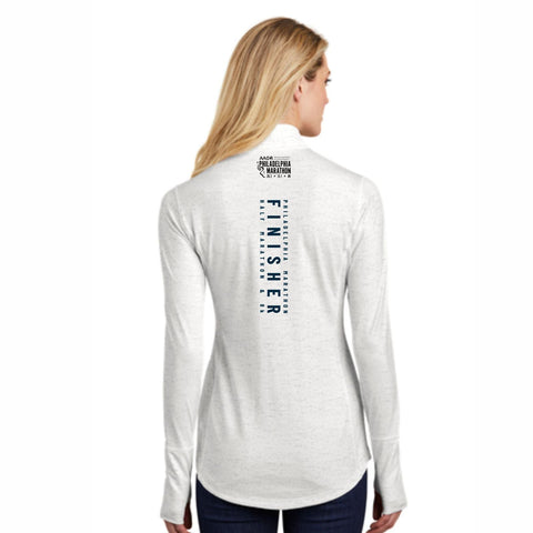 Women's Tech Reflective 1/2 Zip -White- AACR 2022 Finisher LCP