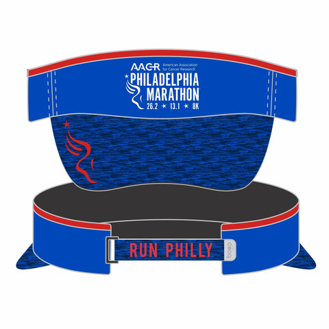 Visor - Tech Velcro - Royal/Red Trim - Foot AACR Logo