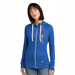 Women's Sueded New Era Zip Hoody -Royal Heather- AACR LCP