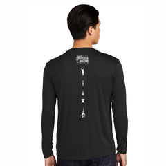 Men's LS Tech Tee -Black- AACR Languages