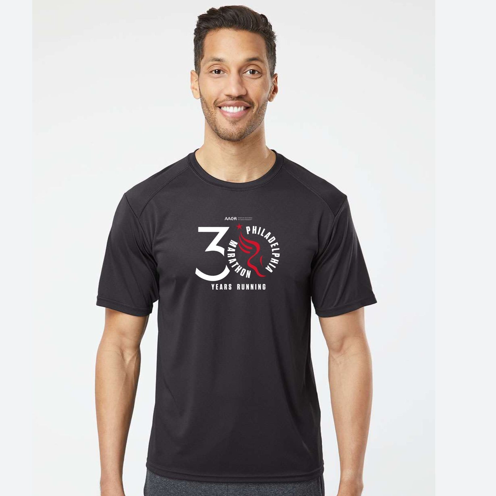 Adult UPF50 Tech Tee -Black- AACR 2023 Finisher