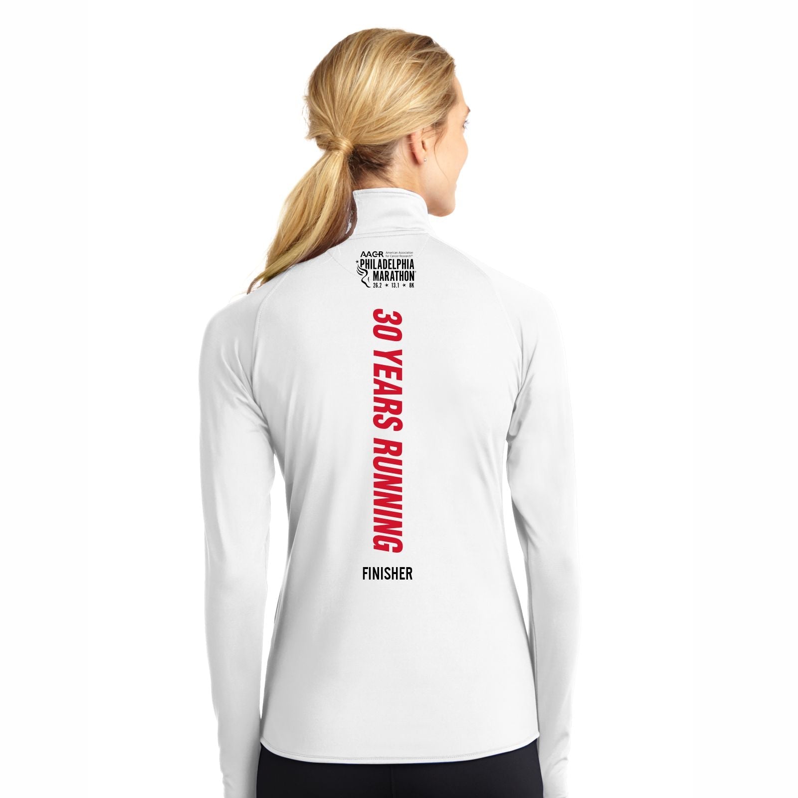 Tech Pocket 1/2 Zip -White- 2023 AACR Finisher LCP