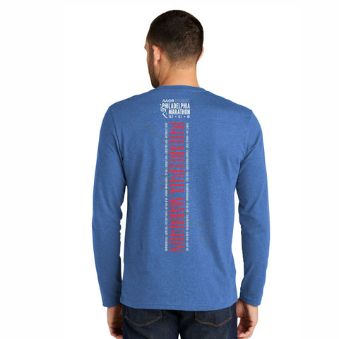 Adult LS Fashion Eco Tee -Blue Heather- AACR Course