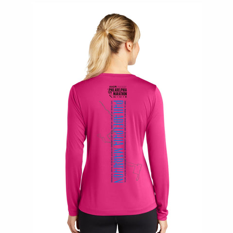 LS Tech V-Neck Tee -Pink Raspberry- AACR Course